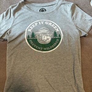 Smokey the bear/wildfires Graphic tee